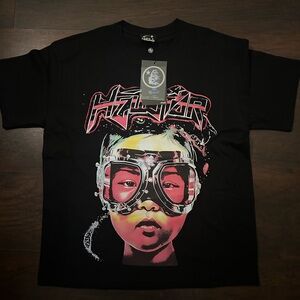 Black Graphic T-Shirt with Bold Design